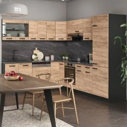 VICCO KÜCHENZEILE R-LINE ECKKÜCHE WINKEL KÜCHE EINBAUKÜCHE KÜCHENBLOCK ANTHRAZIT EICHE 9 VICCO KÜCHENZEILE R-LINE ECKKÜCHE WINKEL KÜCHE EINBAUKÜCHE KÜCHENBLOCK ANTHRAZIT EICHE -Vicco Geschäft 8600343700 34938 prod 004