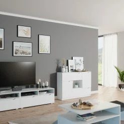 Vicco Kommode RUBEN Weiß 4 Schubladen 120 Cm Sideboard Mehrzweckschrank Schrank -Vicco Geschäft 8600343700 36280 prod 004