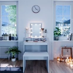 Vicco Schminktisch Frisiertisch Schminkkommode Ania Mit LED Beleuchtung Sitzbank 9 Vicco Schminktisch Frisiertisch Schminkkommode Ania Mit LED Beleuchtung Sitzbank -Vicco Geschäft 8600343700 36386 prod 004