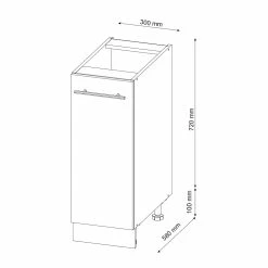 Vicco Apothekerunterschrank 30 Cm Anthrazit Hochglanz Küchenschrank Apothekerschrank Küchenzeile Fame-Line 7 Vicco Apothekerunterschrank 30 Cm Anthrazit Hochglanz Küchenschrank Apothekerschrank Küchenzeile Fame-Line -Vicco Geschäft 8600343700 36467 prod 003