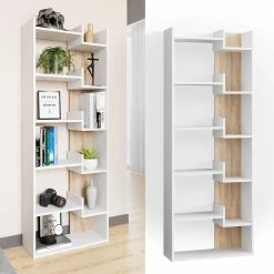 Vicco Bücherregal Raumteiler Standregal Fico Sonoma 6 Etagen Wandregal Hochregal