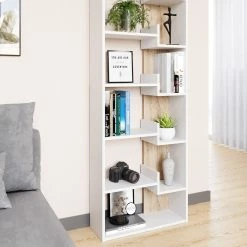 Vicco Bücherregal Raumteiler Standregal Fico Sonoma 6 Etagen Wandregal Hochregal 9 Vicco Bücherregal Raumteiler Standregal Fico Sonoma 6 Etagen Wandregal Hochregal -Vicco Geschäft 8600343700 36781 prod 004