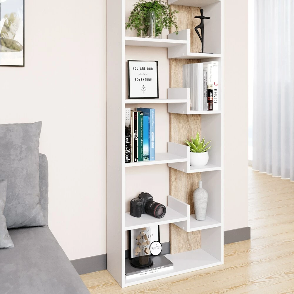 Vicco Bücherregal Raumteiler Standregal Fico Sonoma 6 Etagen Wandregal Hochregal 4 Vicco Bücherregal Raumteiler Standregal Fico Sonoma 6 Etagen Wandregal Hochregal – Bild 4