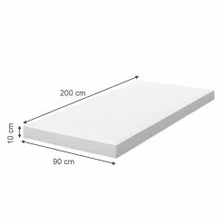 Vitalispa Komfortschaummatratze Zweitmatratze 90x200 Cm PU-Füllung Atmungsaktiv 8 Vitalispa Komfortschaummatratze Zweitmatratze 90x200 Cm PU-Füllung Atmungsaktiv -Vicco Geschäft 8600343700 36801 prod 003