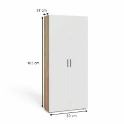 Vicco Universalschrank Mehrzweckschrank Büroschrank Ingo Weiß-Sonoma 2 Türen -Vicco Geschäft 8600343700 36813 prod 003