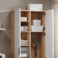 Vicco Universalschrank Mehrzweckschrank Büroschrank Ingo Weiß-Sonoma 2 Türen -Vicco Geschäft 8600343700 36813 prod 005