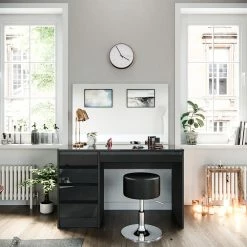 VICCO Schminktisch Sherry Anthrazit Hochglanz Frisiertisch Spiegel Hocker -Vicco Geschäft 8600343700 36886 prod 004