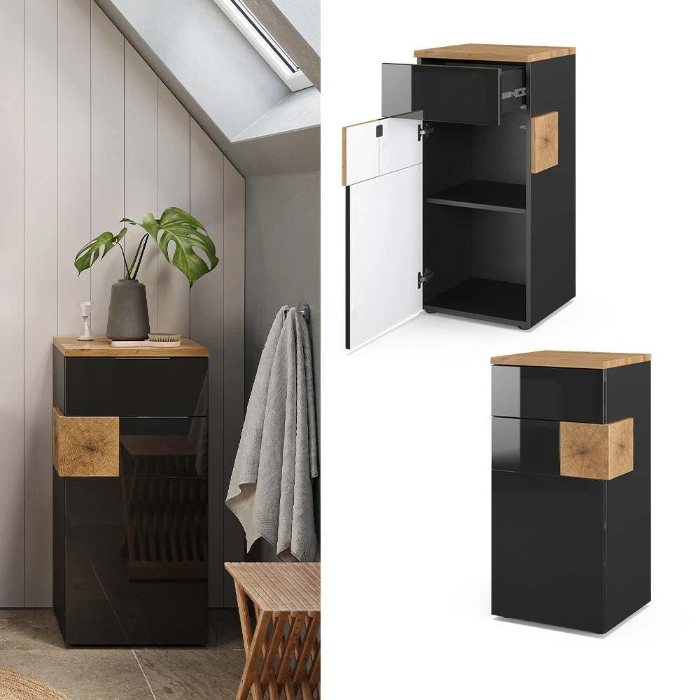 Vicco Midischrank Badschrank Badezimmerschrank Eden 2 Fächer Tür Schublade ANT 1 Vicco Midischrank Badschrank Badezimmerschrank Eden 2 Fächer Tür Schublade ANT