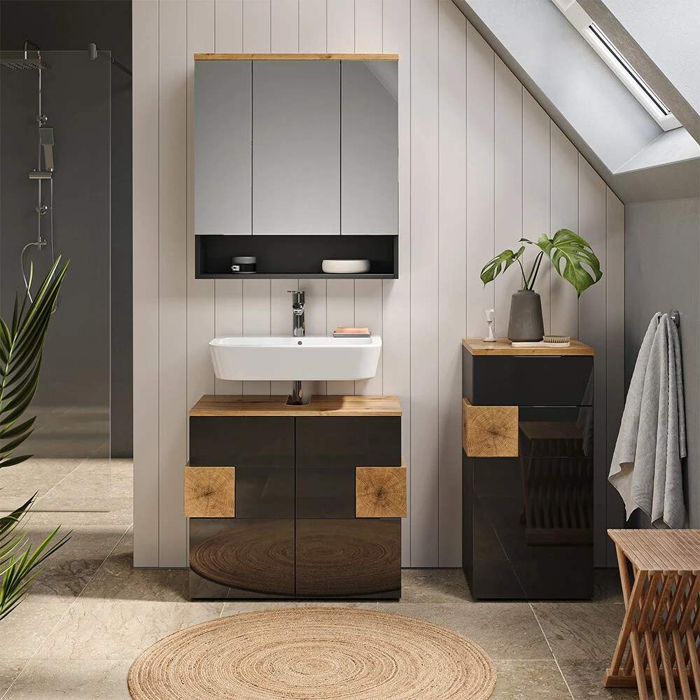 Vicco Midischrank Badschrank Badezimmerschrank Eden 2 Fächer Tür Schublade ANT 5 Vicco Midischrank Badschrank Badezimmerschrank Eden 2 Fächer Tür Schublade ANT – Bild 5