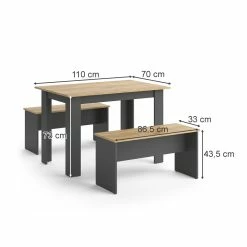 Vicco Tischgruppe Sitzgruppe Esszimmer Sentio Esstisch Anthrazit Eiche 110 Cm 8 Vicco Tischgruppe Sitzgruppe Esszimmer Sentio Esstisch Anthrazit Eiche 110 Cm -Vicco Geschäft 8600343700 37270 prod 003