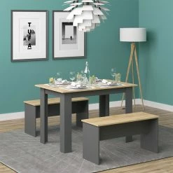 Vicco Tischgruppe Sitzgruppe Esszimmer Sentio Esstisch Anthrazit Eiche 110 Cm 9 Vicco Tischgruppe Sitzgruppe Esszimmer Sentio Esstisch Anthrazit Eiche 110 Cm -Vicco Geschäft 8600343700 37270 prod 004
