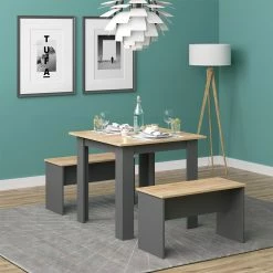 Vicco Tischgruppe Sitzgruppe Esszimmer Sentio Esstisch Anthrazit Eiche 80 Cm 9 Vicco Tischgruppe Sitzgruppe Esszimmer Sentio Esstisch Anthrazit Eiche 80 Cm -Vicco Geschäft 8600343700 37274 prod 004