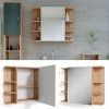 Vicco Spiegelschrank Badspiegel Wandspiegel Fynn Eiche Grün Spiegel Badmöbel
