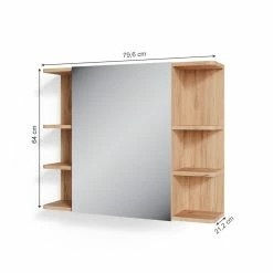 Vicco Spiegelschrank Badspiegel Wandspiegel Fynn Eiche Grün Spiegel Badmöbel -Vicco Geschäft 8600343700 37276 prod 003