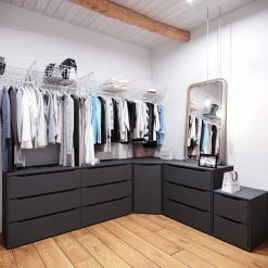 Vicco Eckkommode Sideboard Mehrzweckschrank Ruben Anthrazit Kleiderschrank Tür -Vicco Geschäft 8600343700 37605 prod 004