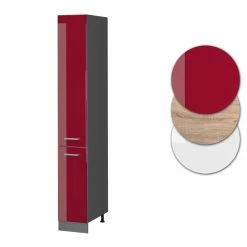 Vicco Apothekerhochschrank Küchenschrank Küchenzeile R-Line 30 Cm Anthrazit Bordeaux -Vicco Geschäft 8600343700 37851 prod 006