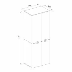 Vicco Kleiderschrank Schlafzimmerschrank Wäscheschrank Olaf Weiß Wäschekorb -Vicco Geschäft 8600343700 37862 prod 003