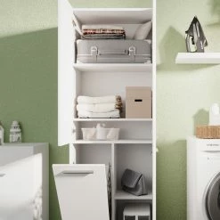 Vicco Kleiderschrank Schlafzimmerschrank Wäscheschrank Olaf Weiß Wäschekorb -Vicco Geschäft 8600343700 37862 prod 006