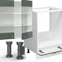 Vicco Küchenzeile Küchenblock Einbauküche Fame-Line Landhaus Weiß Grün Gold 300 Cm Schubunterschrank Herdumbauschrank Spülenunterschrank Hängeschrank Kühlumbauschrank Geschirrspülerblende 10 Vicco Küchenzeile Küchenblock Einbauküche Fame-Line Landhaus Weiß Grün Gold 300 Cm Schubunterschrank Herdumbauschrank Spülenunterschrank Hängeschrank Kühlumbauschrank Geschirrspülerblende -Vicco Geschäft 8600343700 38038 prod 005