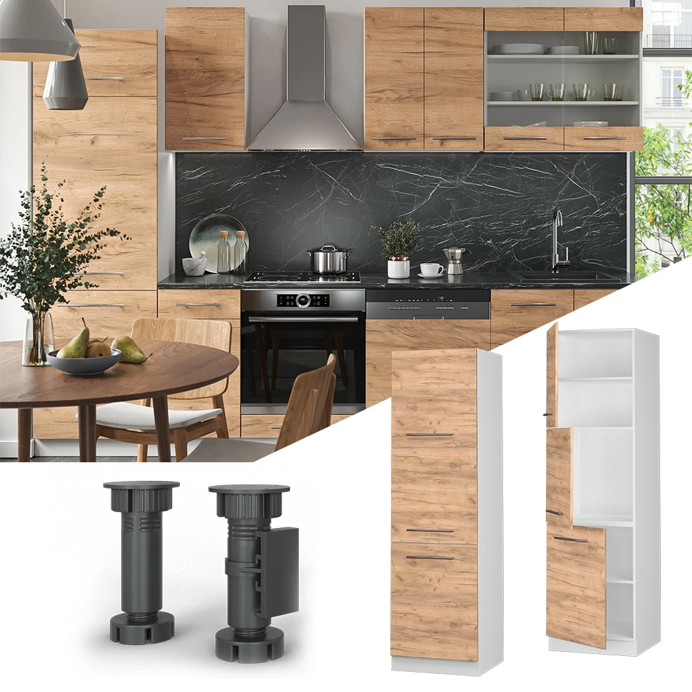 Vicco Herdumbauschrank Küchenschrank Küchenmöbel Fame-Line Weiß Eiche Goldkraft 60 Cm Modern Küche Einbauküche Blende Herdschrank Hochschrank Küchenzeile Drehtür Einlegeboden 1 Vicco Herdumbauschrank Küchenschrank Küchenmöbel Fame-Line Weiß Eiche Goldkraft 60 Cm Modern Küche Einbauküche Blende Herdschrank Hochschrank Küchenzeile Drehtür Einlegeboden