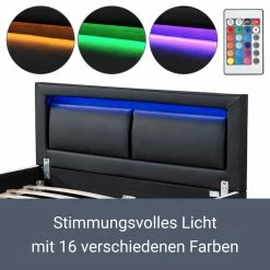 Juskys Polsterbett Murcia 140 X 200 Cm - Schwarz 11 Juskys Polsterbett Murcia 140 X 200 Cm - Schwarz -Vicco Geschäft 8600348200 49928453 prod 006