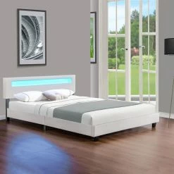 Juskys Polsterbett Paris 180 X 200 Cm Doppelbett In Weiß Mit Kaltschaummatratze -Vicco Geschäft 8600348200 54892383 prod 002