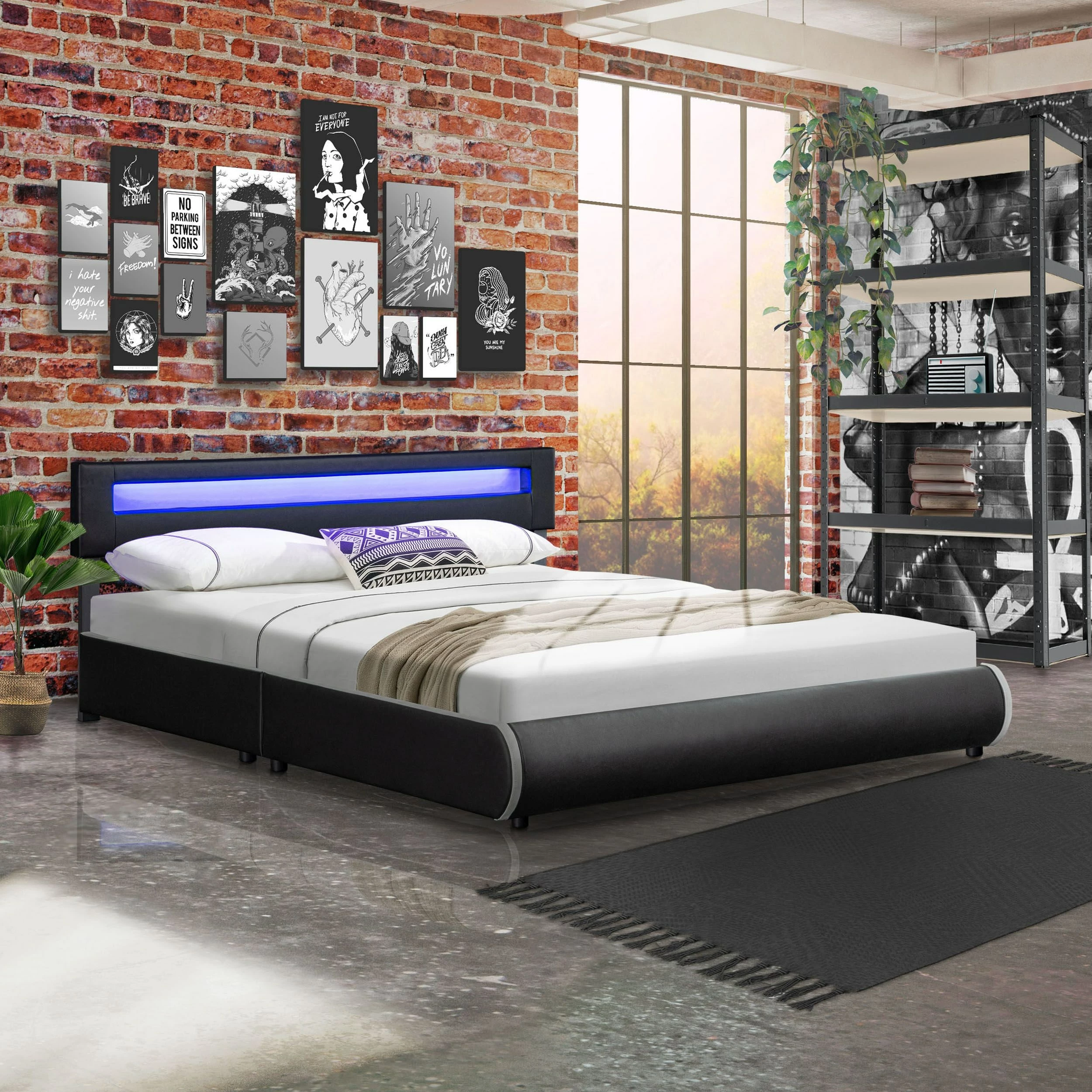 Juskys Polsterbett Sevilla 180 X 200 Cm Schwarz Doppelbett Ehebett Mit Kaltschaummatratze 2 Juskys Polsterbett Sevilla 180 X 200 Cm Schwarz Doppelbett Ehebett Mit Kaltschaummatratze – Bild 2