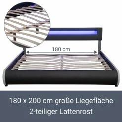 Juskys Polsterbett Sevilla 180 X 200 Cm Schwarz Doppelbett Ehebett Mit Kaltschaummatratze 9 Juskys Polsterbett Sevilla 180 X 200 Cm Schwarz Doppelbett Ehebett Mit Kaltschaummatratze -Vicco Geschäft 8600348200 54892427 prod 004