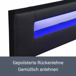Juskys Polsterbett Sevilla 180 X 200 Cm Schwarz Doppelbett Ehebett Mit Kaltschaummatratze 11 Juskys Polsterbett Sevilla 180 X 200 Cm Schwarz Doppelbett Ehebett Mit Kaltschaummatratze -Vicco Geschäft 8600348200 54892427 prod 006