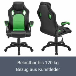 Juskys Racing Schreibtischstuhl Montreal Ergonomisch Bürostuhl PC Gaming Stuhl – Grün -Vicco Geschäft 8600348200 56638352 prod 003
