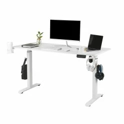 Makika Höhenverstellbarer Schreibtisch Elektrisch 140 X 70 Cm - Weiß