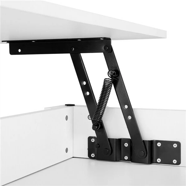 Yaheetech Couchtisch Mit Höhenverstellbarer Platte Kaffeetisch Ausziehbarer Wohnzimmertisch Sofatisch Für Wohnzimmer, Büro, Weiß 3 Yaheetech Couchtisch Mit Höhenverstellbarer Platte Kaffeetisch Ausziehbarer Wohnzimmertisch Sofatisch Für Wohnzimmer, Büro, Weiß – Bild 3