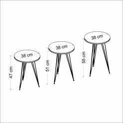 Moebel17 Beistelltisch 3er Set Marmoroptik Weiß 21236207 9 Moebel17 Beistelltisch 3er Set Marmoroptik Weiß 21236207 -Vicco Geschäft 8600359200 A1429 2057 prod 005
