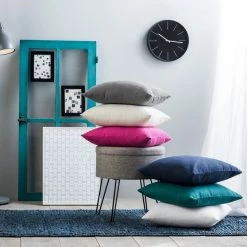 WOHNWOHL® Waffelpiqué Kissen Set: Kissenbezug 45x45cm + Kissenfüllung • Baumwolle • Kissen Mit Bezug • Kissen Couch • Waffel-Kissen • Deko-Kissen • Verschiedene Farben Und Sets -Vicco Geschäft 8600361900 KIKF003 prod 006