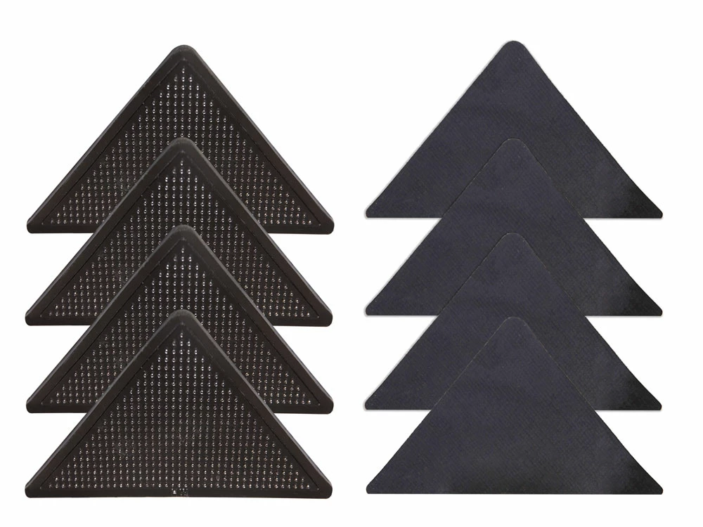 WOHNWOHL® Teppich-Anti-Rutsch Ecken • Anti-Slip Unterlage I Selbstklebend I Einfache Anwendung • Waschbar Und Wieder Verwendbar • Schwarz • Für Teppiche Und Matten • 8er-Set 1 WOHNWOHL® Teppich-Anti-Rutsch Ecken • Anti-Slip Unterlage I Selbstklebend I Einfache Anwendung • Waschbar Und Wieder Verwendbar • Schwarz • Für Teppiche Und Matten • 8er-Set