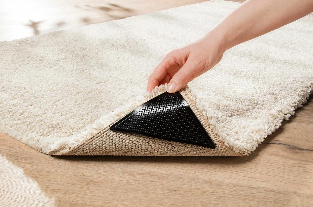 WOHNWOHL® Teppich-Anti-Rutsch Ecken • Anti-Slip Unterlage I Selbstklebend I Einfache Anwendung • Waschbar Und Wieder Verwendbar • Schwarz • Für Teppiche Und Matten • 8er-Set 3 WOHNWOHL® Teppich-Anti-Rutsch Ecken • Anti-Slip Unterlage I Selbstklebend I Einfache Anwendung • Waschbar Und Wieder Verwendbar • Schwarz • Für Teppiche Und Matten • 8er-Set – Bild 3