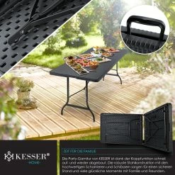 KESSER® Buffettisch Tisch Klappbar Kunststoff 180x75 Cm Rattan Optik Campingtisch Partytisch Klapptisch Gartentisch Für Garten Terrasse Und Balkon Zusammenklappbar 6 Personen Ink. Tragegriff 9 KESSER® Buffettisch Tisch Klappbar Kunststoff 180x75 Cm Rattan Optik Campingtisch Partytisch Klapptisch Gartentisch Für Garten Terrasse Und Balkon Zusammenklappbar 6 Personen Ink. Tragegriff -Vicco Geschäft 8600364700 20243 prod 004 scaled