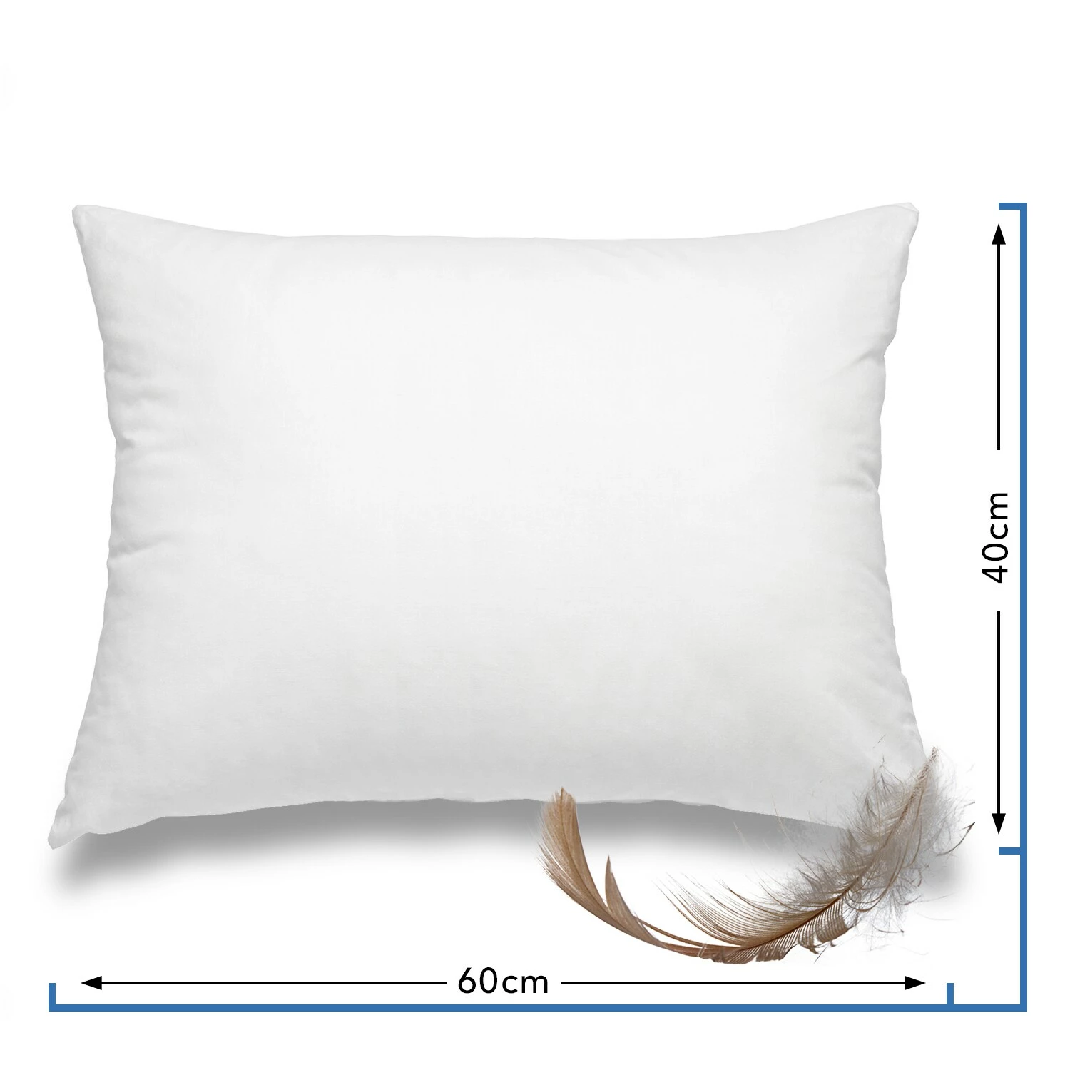 Wometo Kinderkopfkissen Kinderkopfkissen 40x60 Cm Aus Baumwolle Mit 100% Federn, Serie: Home - Mit Federfüllung 1 Wometo Kinderkopfkissen Kinderkopfkissen 40x60 Cm Aus Baumwolle Mit 100% Federn, Serie: Home - Mit Federfüllung