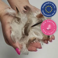 Wometo Federkissen Premium - Kopfkissen Aus Baumwolle Mit Füllung Aus 90% Federn Und 10% Daunen -Vicco Geschäft 8600365200 2478 prod 004