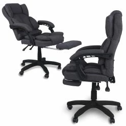 TRISENS Schreibtischstuhl Bürostuhl Stoff Gamingstuhl Racing Chair Chefsessel Mit Fußstütze -Vicco Geschäft 8600366200 11373 prod 003